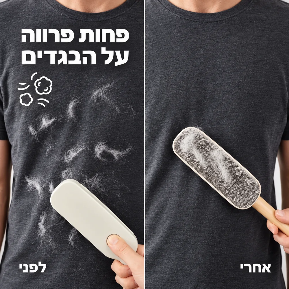 מברשת שאגי – פחות פרווה על הבגדים