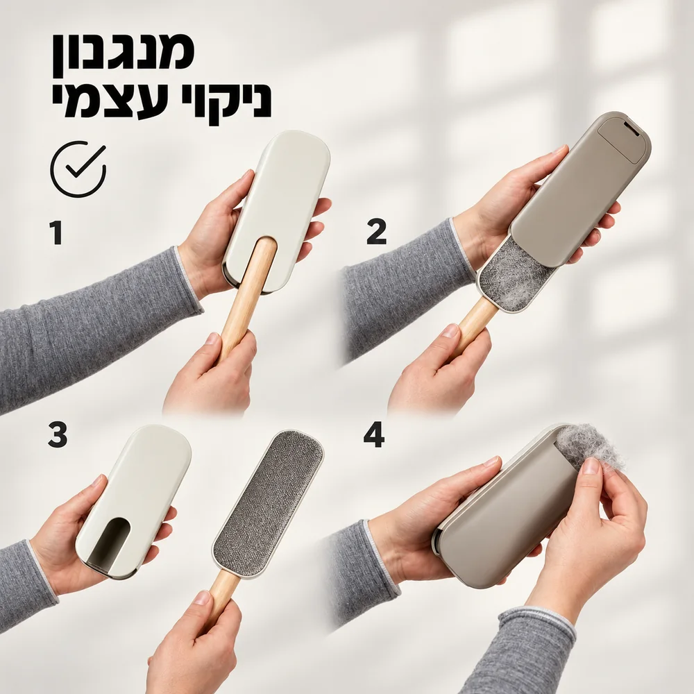 מברשת שאגי – מנגנון ניקוי עצמי